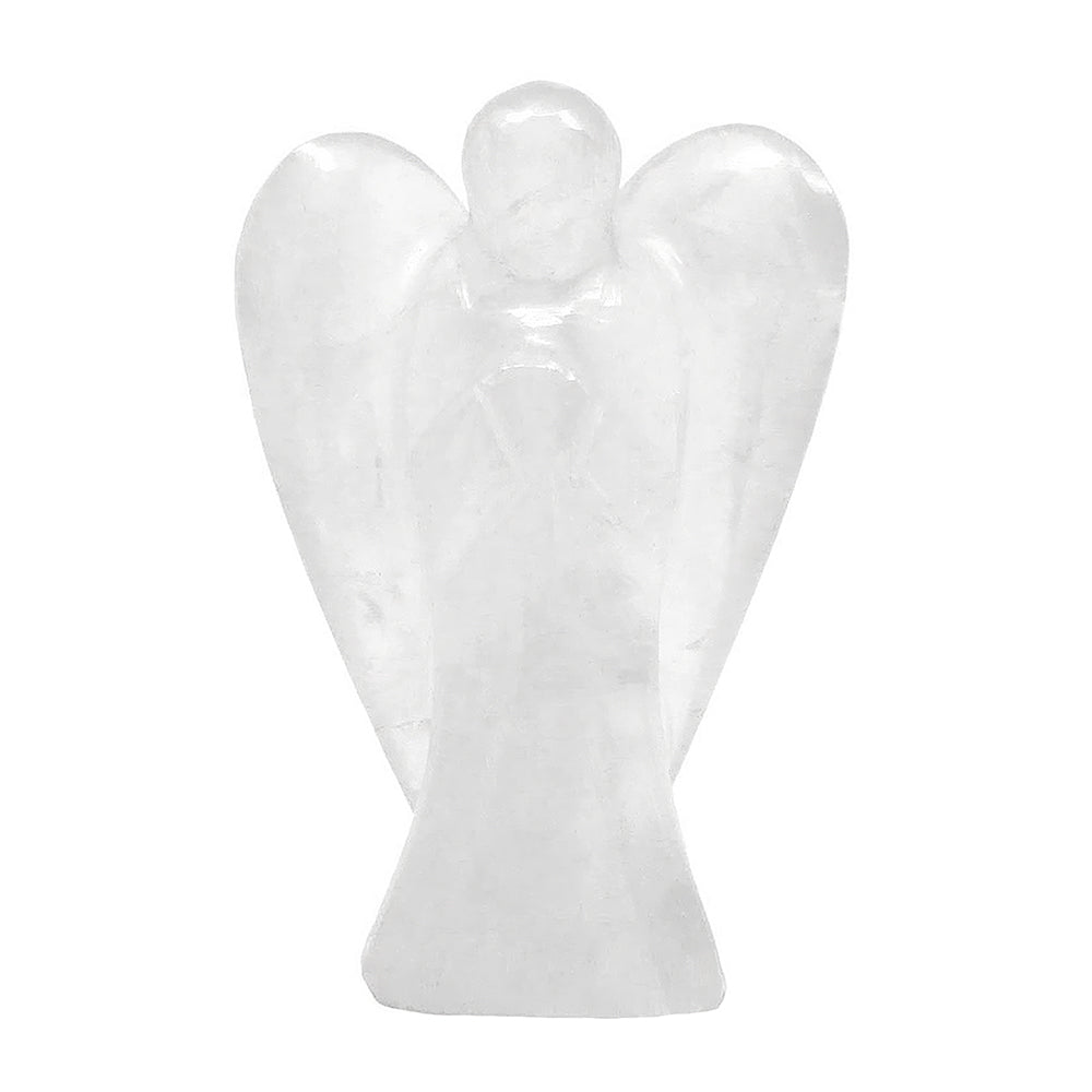 Hand-Carved Green Aventurine Angel Figurine - Stone of Opportunity Luck Gift